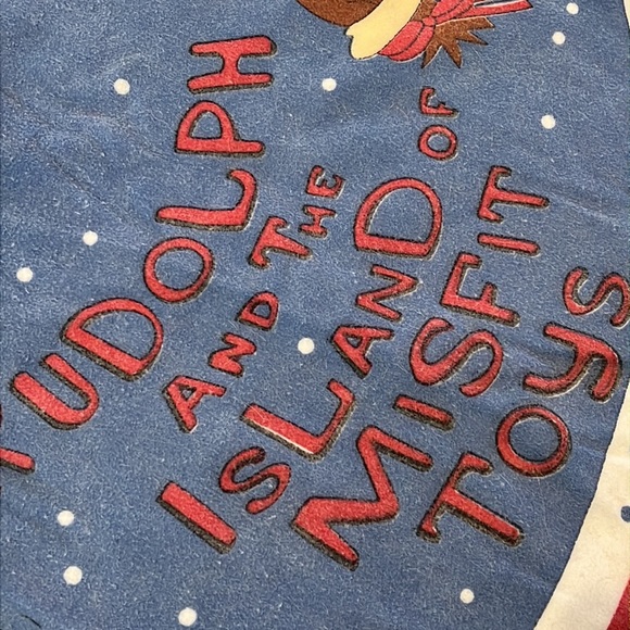 CVS vtg Rudolph the Red Nose reindeer & Island of Misfits Christmas tree skirt - Picture 9 of 15